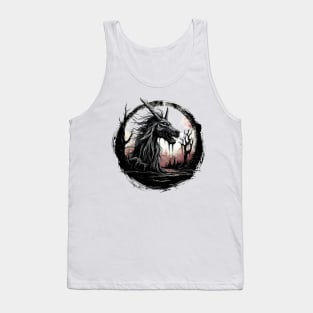 Creepy Unicorn Tank Top